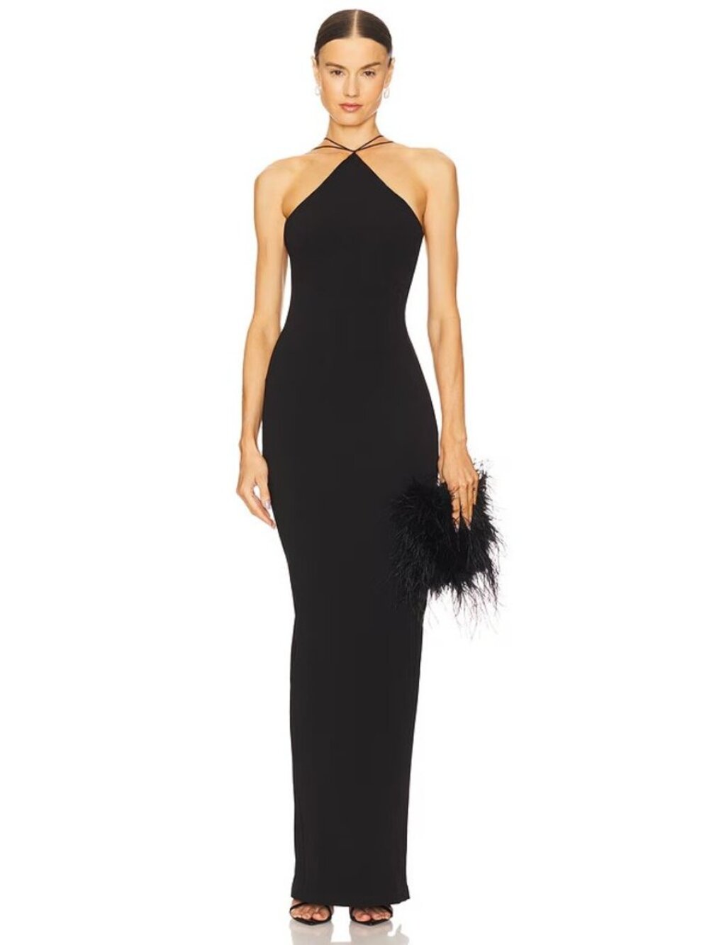 Nookie Black Halter Maxi Dress